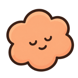 Poof’s smiling peach cloud